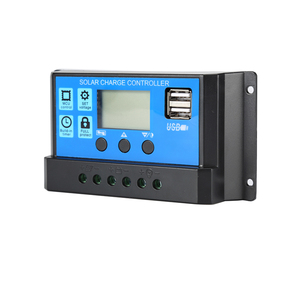Schermo LCD Dual Usb Pv sistema di alimentazione 12 24 Volt 10a 20a 30a Micro Mini intelligente Pwm regolatore di carica solare - Product Image 3