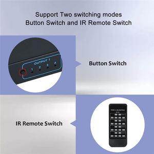 4K 60HZ HDMI Matrix Switch 4x4 4 en 4 Out HDMI 2,0 Matrix Switcher Splitter con SPDIF EDID Extractor IR Control HDCP 2,2 ARC - Product Image 4