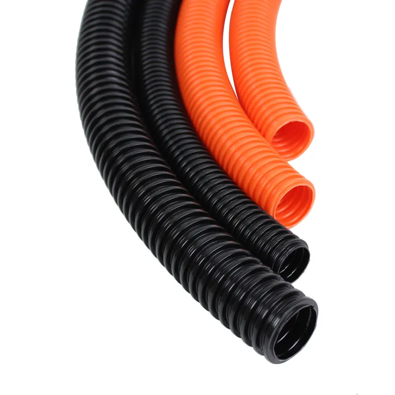 corrugated plastic tubing automotive wire loom flexible conduit pipe