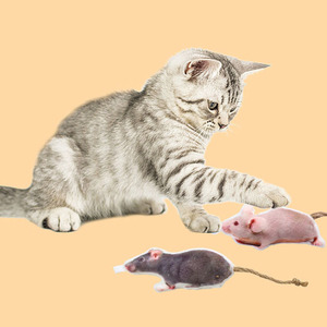 Nuevo gato de hierba gatera que mordisquea el gato de peluche de juguete Simulación gato de juguete ratón - Product Image 2