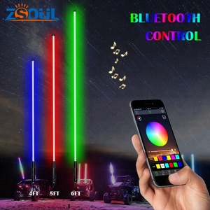 Zsoul LED kırbaç RGB renk modeli ile uzaktan 20 renkler & 22 desenler Led emniyet uyarı kırbaç işık UTV ATV SUV için - Product Image 6