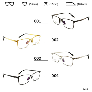 Мужская квадратная титановая оправа для очков - Product Image 4