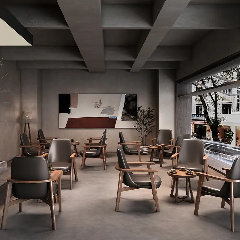 Table et chaises de Bar, Restaurant, café, canapé, chaise moderne en cuir, cabine, banc, café