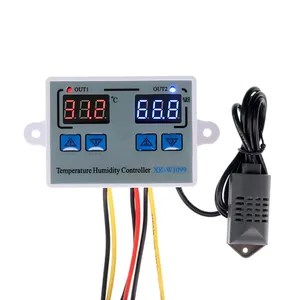 Controlador de temperatura y humedad LED Digital W1099 para incubadora 12V 24V 110V 220V termómetro higrómetro medidor Sensor termostato - Product Image 2