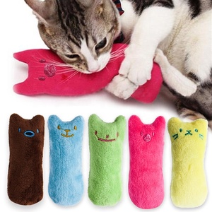 Paquete de 5 Juego de juguetes de hierba gatera para gatos, juguete de masticación de gato de felpa resistente a mordeduras con hierba gatera para limpieza de dientes - Product Image 6