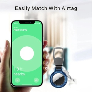 Trend Apple Airtags için 2024 yeni su geçirmez silikon koruyucu kapak deri koruyucu kılıf Airtag için manyetik anahtarlık durumda - Product Image 6