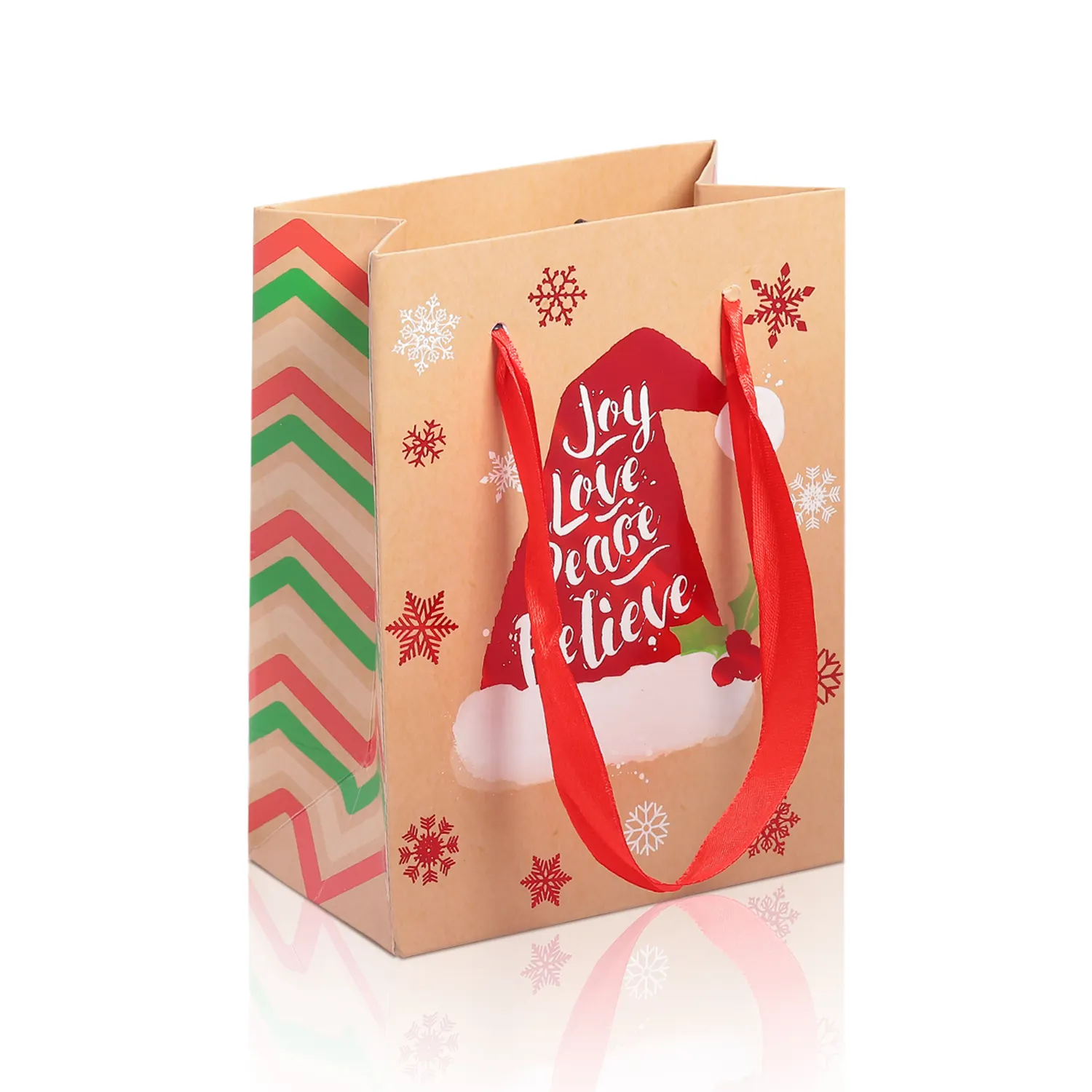 क्रिसमस कागज मुद्रित खरीदारी पेपर उपहार बैग थोक कस्टम लक्जरी अनुकूलित कला कागज जूते बैग