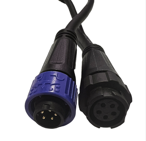 M19ขั้วต่อแบบปลดล็อคอย่างรวดเร็วกันน้ำ5-PIN ตัวผู้และตัวเมียและสายเคเบิลไปยังช่องเสียบสำหรับติดตั้งแผง - Product Image 5