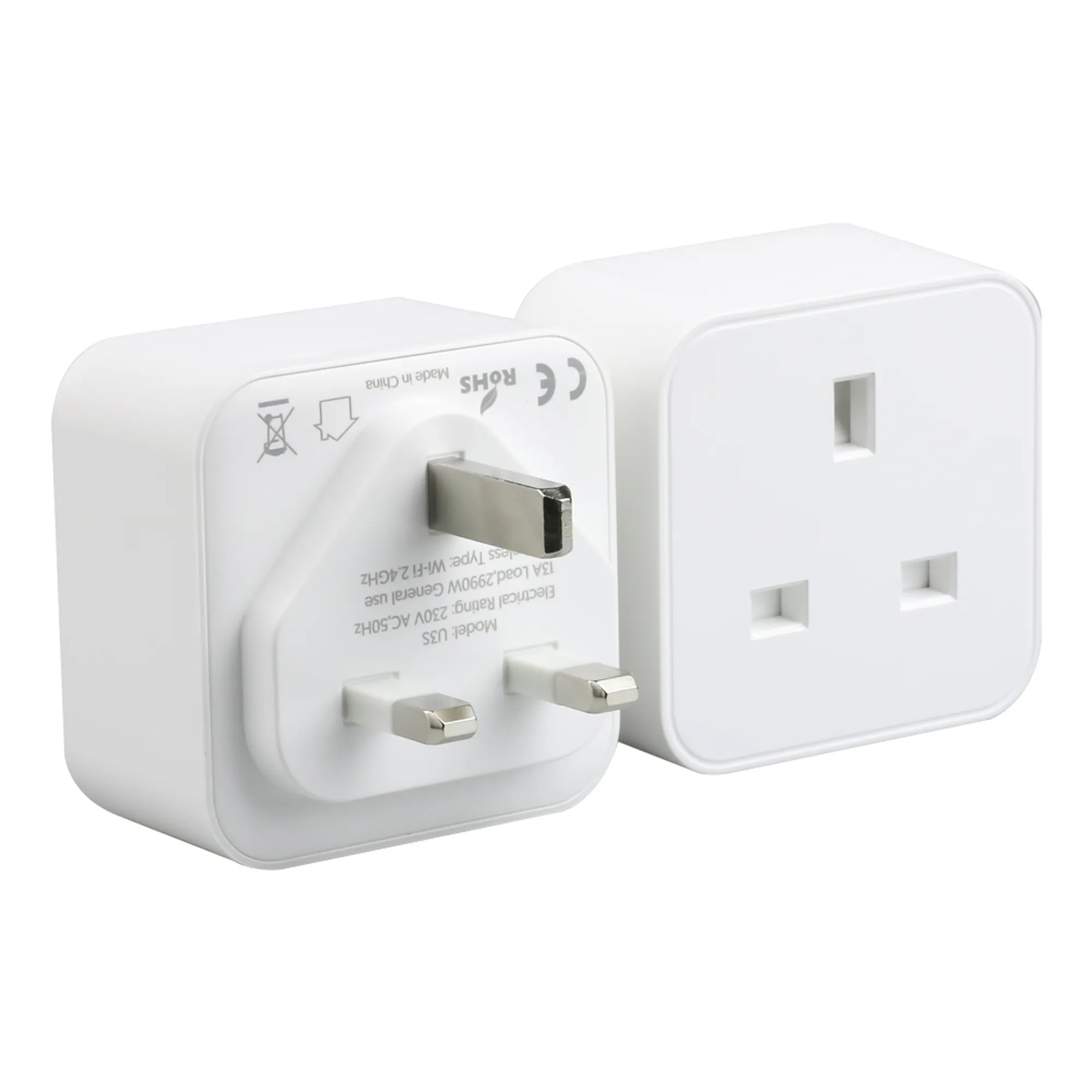 La presa Smart Plug WiFi UK funziona con Apple Homekit, controllo vocale Siri, funzione Timer, 13A