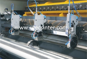 UCM1100A endüstriyel yüksek hızlı döner 2 jumbo rulo otomatik kağıt çapraz kaplama kesme makinası kesici - Product Image 4