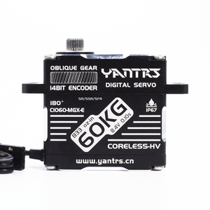 YANTRS RCモデル用標準コアレスデジタルサーボ60KG高トルク0.10秒速度IP67 Rc飛行機用車とボート用防水 - Product Image 5