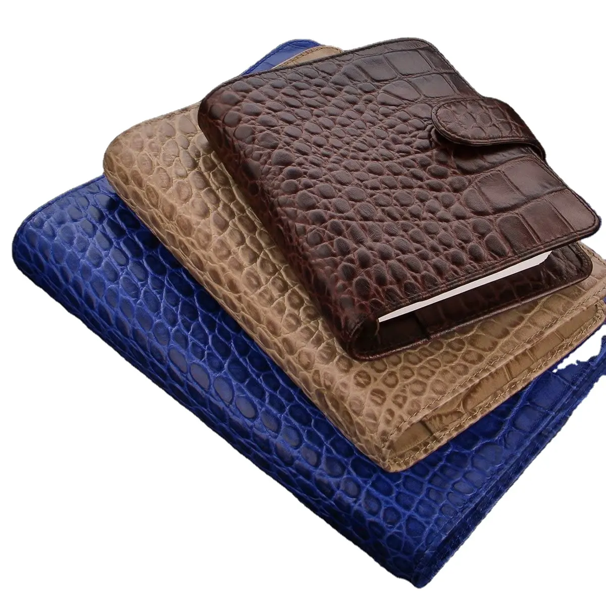 Best Crocodile skin indigo print is suitable for use as a gift loose-leaf notepad multipurpose manual
