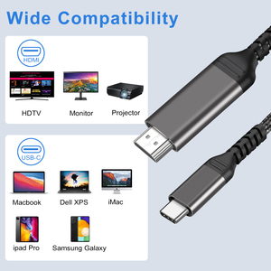 Cable USB C a HDMI macho a macho 4K60hz tipo C a HDMI Cable Compatible para computadora/escritorio/computadora portátil - Product Image 4