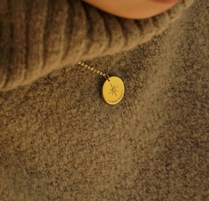 Thép Không Gỉ Tùy Chỉnh Món Quà Tốt Nghiệp Cá Nhân La Bàn Phối Hợp Vòng Cổ Với Zircon Có Ý Nghĩa Của Mẹ Món Quà Ngày - Product Image 4