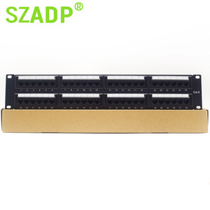CAT5 & CAT6 Patch Panel com 24/48 Portas Telecom Peças com Keystone Jacks Módulo Com/sem Jacks Módulo Opção