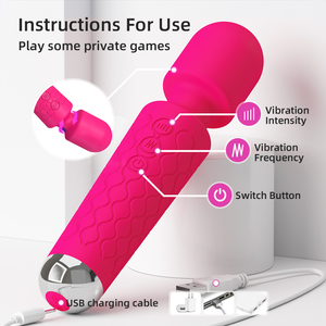 Groothandel Siliconen Seksspeeltjes Wand Massager Volwassen Seksspeeltje Vibrator Voor Vrouwen Sextoys Pour Femme Av Wand Massager Juguetes Seksuales - Product Image 5