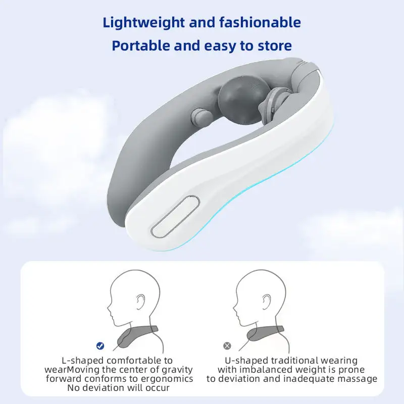 Smart tragbar Mini elektrische kabellose intelligente Knie-Servikal-Schlüsselwirbel-Impuls-Hals-Massage