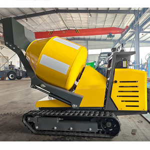 Mini theo dõi Crawler xách tay tự động 500L di động trộn bê tông điều kiện mới xây dựng xi măng <span class=keywords><strong>Mixer</strong></span> lõi thành phần động cơ - Product Image 1