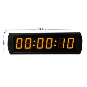 Brand New 3'' 6 Digits 5-level Brightness LED Digital Countdown Stopwatch Racing <strong>Timer</strong> HH:MM:SS Display Electronic Wall Clock - Product Image 1