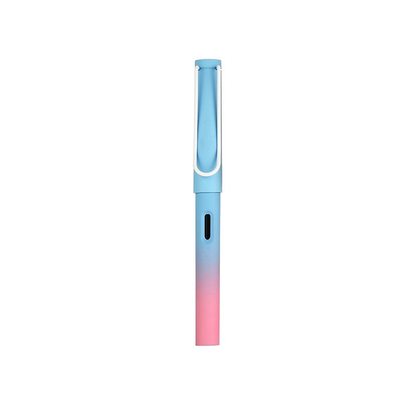 Fusto della penna sfumato blu e rosa
