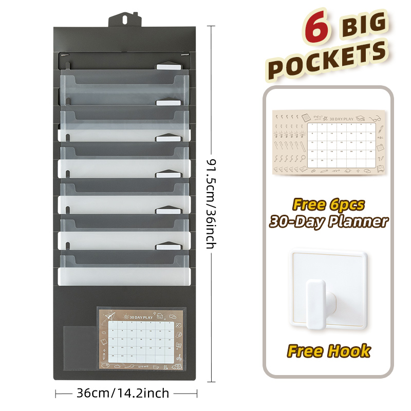 Noir 6 grandes grilles + plan 30 jours