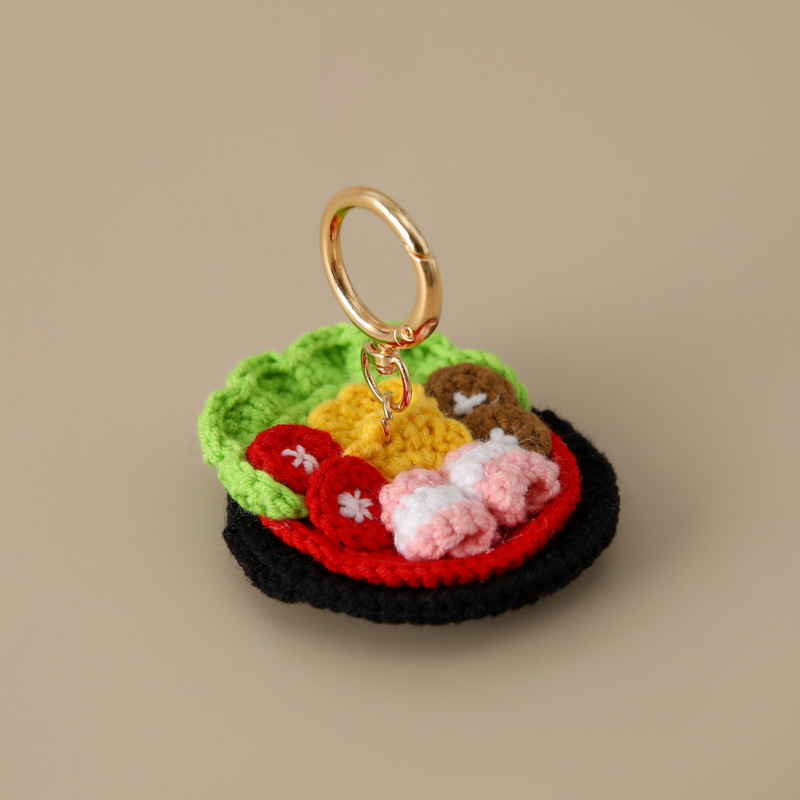 colorful Small hot pot key chain