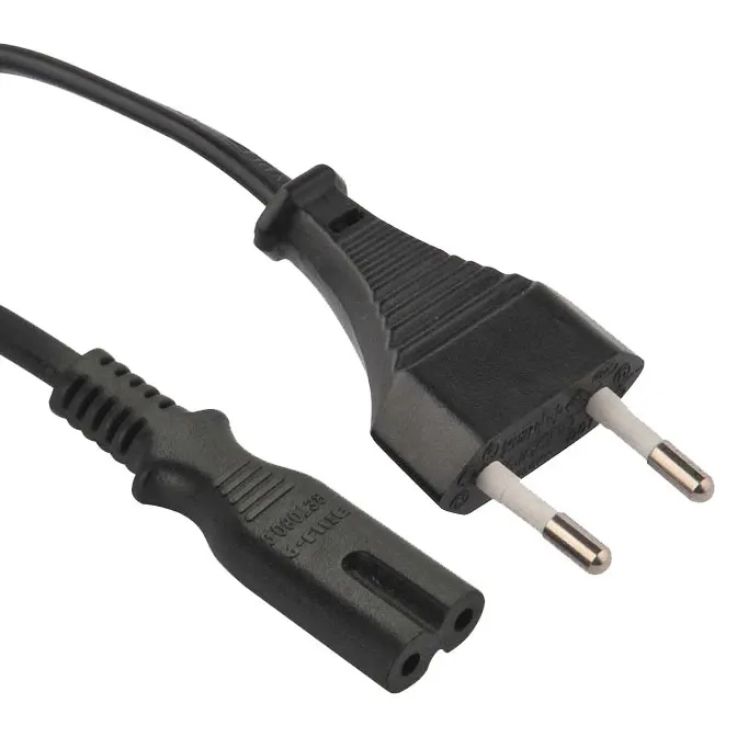 Xinsheng Hot Sale EU Eropa 2-Prong Port Kabel Daya AC untuk Mac Mini Router untuk Apple TV PS2 PS3 Slim Power Kabel