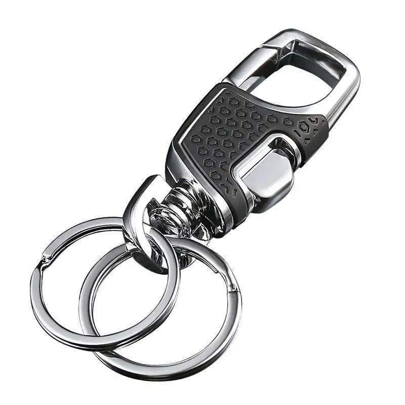 Pesados promocional chaveiro com anel chave do carro dos homens