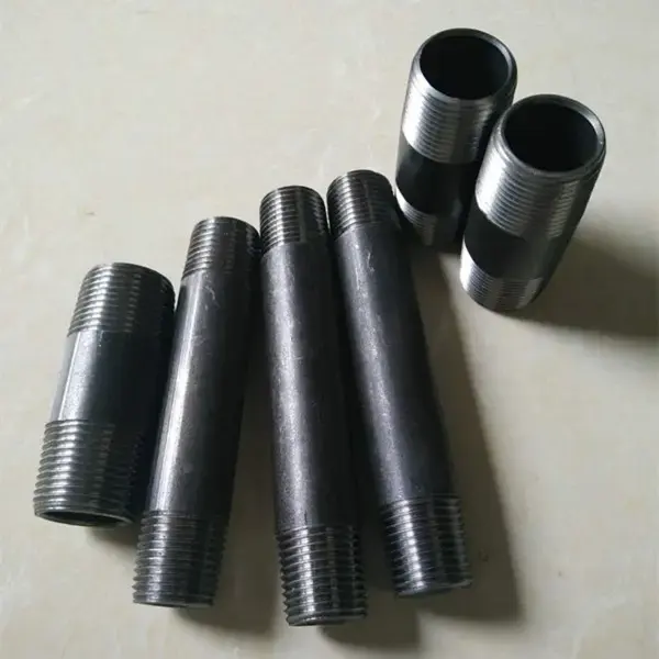 SCH40 3/4 inch and 6 inch long carbon steel gi pipe nipple