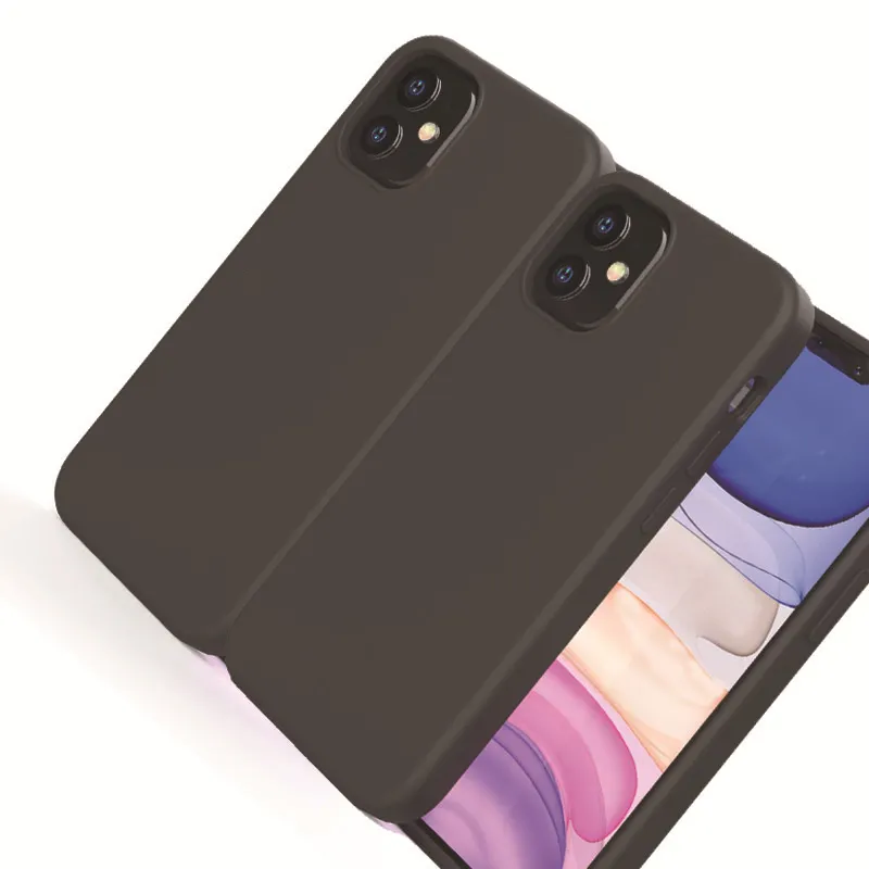 Darbeye dayanıklı yumuşak cep silikon telefon iPhone için kılıf silikon kılıf Apple iPhone için kılıf silikon 11 12 13 Pro Max
