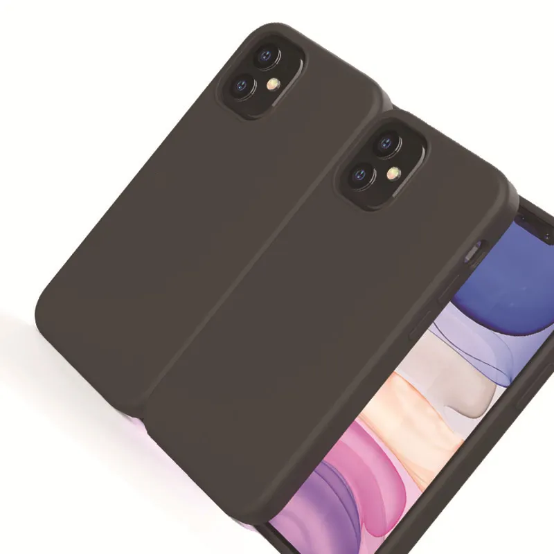 Funda de silicona suave a prueba de golpes para iPhone, funda de silicona para Apple iPhone 11 12 13 Pro Max