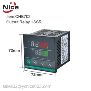 Controlador de indicador de temperatura Digital CHB702 PID, relé de salida o SSR