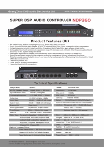 オーディオサウンドプロセッサ3In6OutオーディオプロセッサDspオーディオ機器エフェクトプロフェッショナルデジタルオーディオプロセッサ - Product Image 3