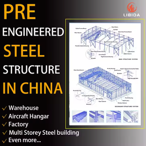 PREFAB STEEL Stahlrahmen strukturen l Gebäude R Vorgefertigte Struktur metall Kosten günstige Stahl konstruktion Lager gebäude - Product Image 5