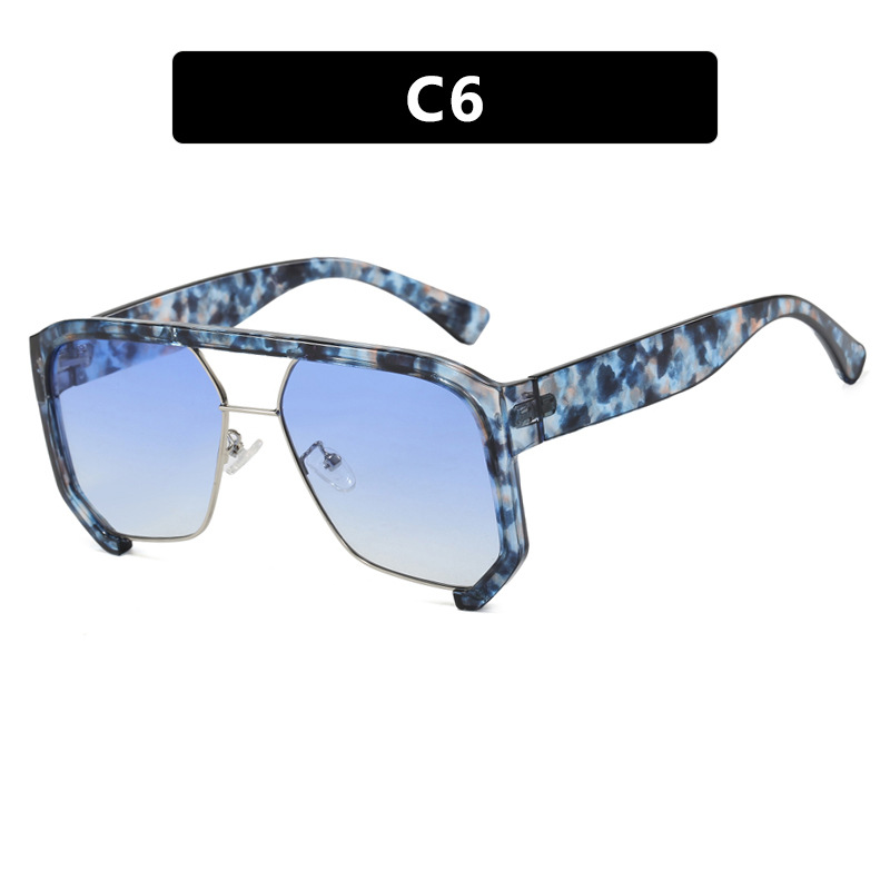 3906-C6-Écaille de tortue bleue double bleu
