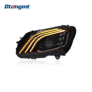 15-19 Mercedes Benz için uygun GLE far takımı W166 modifiye yeni LED gündüz çalışan ışık akışı ışık lensi - Product Image 5