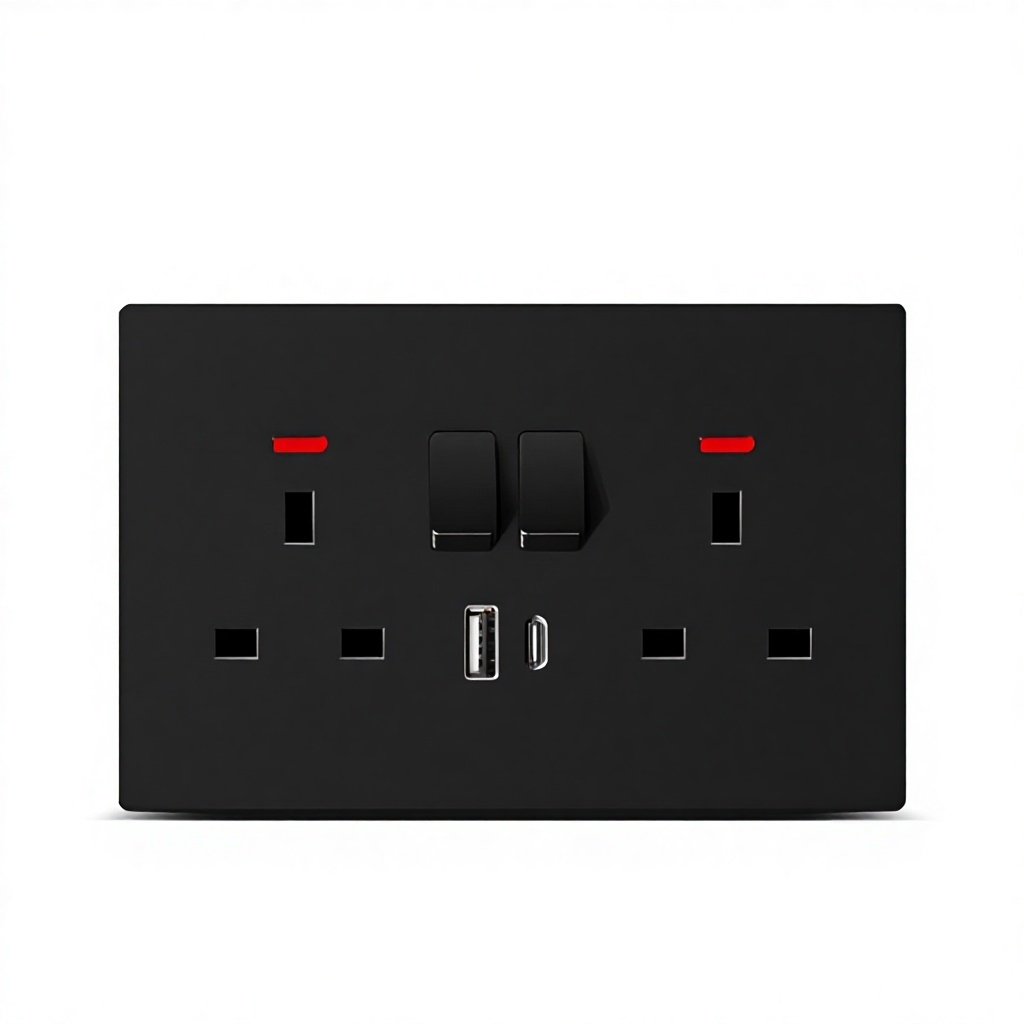 Interruptor dual 13a con tipo-c