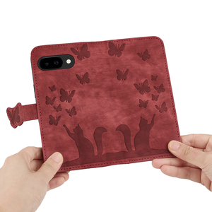 批发低价手机套谷歌蝴蝶猫压花翻盖皮革手机套 - Product Image 6