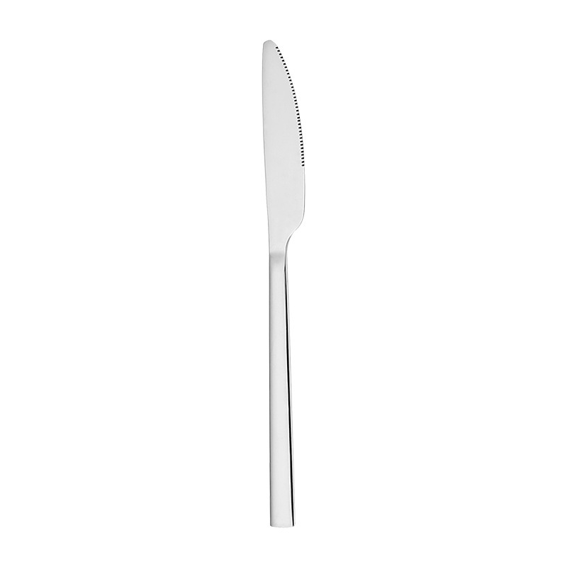 Cuchillo de mesa plateado