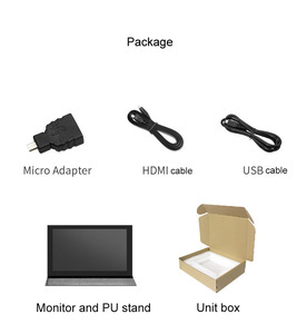 Raspberry Pi 4 pantalla 7 pulgadas IPS Monitor con estuche pantalla táctil capacitiva 1024X600 HDMI Extender pantalla para Windows Laptop