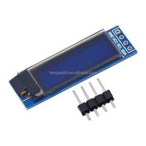 0,91 Zoll OLED-Modul Weiß/Blau 128 X32 LED-Anzeige modul I2C/IIC kommunizieren Für Arduino