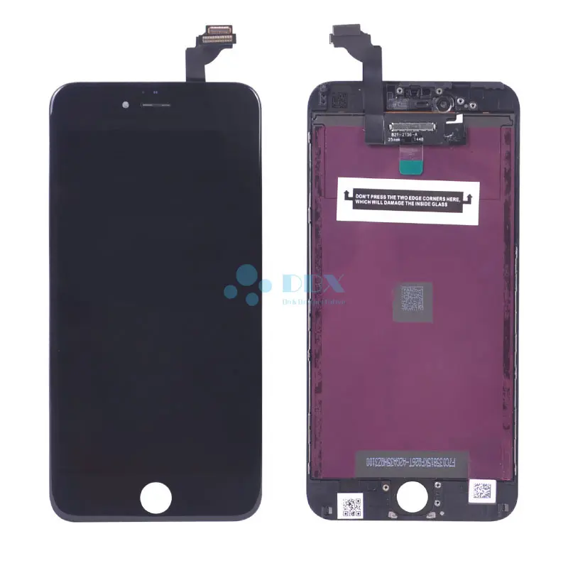 Digitalizador de lcd para iphone, display de lcd para iphone 6, 6s, 7, 8 plus, 12 meses de garantia