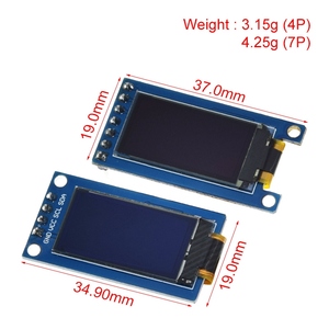 TZT Display OLED da 0.96 pollici modulo LCD 4pin/7pin 64 x128 SSD1107 LCD modulo schermo verticale OLED da 0.96 "per Arduino - Product Image 2