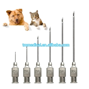 低価格16G <span class=keywords><strong>22G</strong></span> 19Mmサブカットクルーズステンレススチール獣医用低皮注射器針サプライヤー動物用Ce Iso