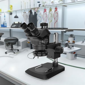 Microscopio Digital 4K de tres oculares con cámara HD, aumento de 1600X, fuente de luz LED para análisis electrónico óptico de piedras preciosas - Product Image 1