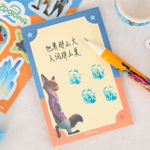 ชุดของขวัญเครื่องเขียนธีมการ์ตูนสัตว์ UNIK ประกอบด้วยสติกเกอร์ แสตมป์ เทปโน้ต ป้ายชื่อ ปากกา ชุดอุปกรณ์อเนกประสงค์สำหรับการเรียนและสำนักงาน - Product Image 4