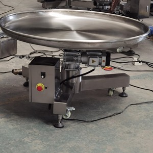 小型和大型自动旋转转盘，用于食品加工生产线包装后收集物品 - Product Image 3