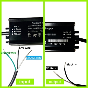 Переходник постоянного тока, 100 Вт, 12 В, 100-277 В - Product Image 4
