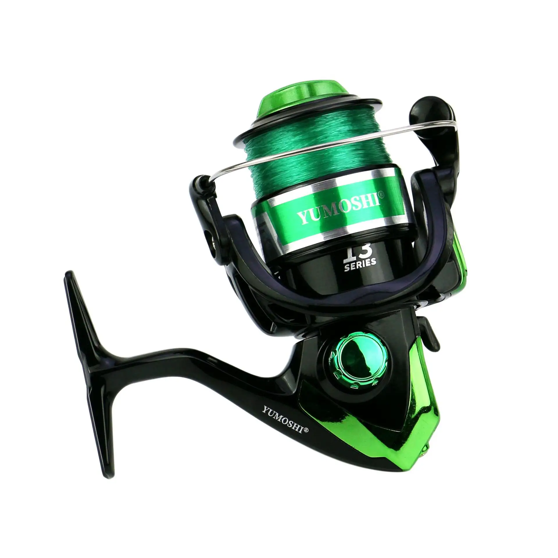 Vente en gros MK1000-10000 série pêche surf casting 5.5:1 moulinets spinning à poignée pliable avec ligne pesca