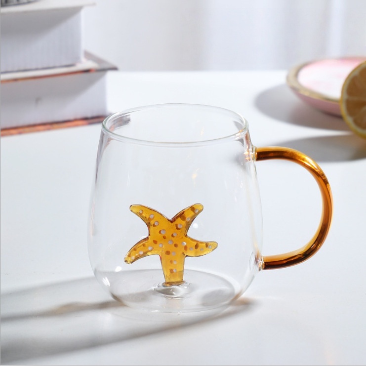 Tasse en verre Étoile de mer